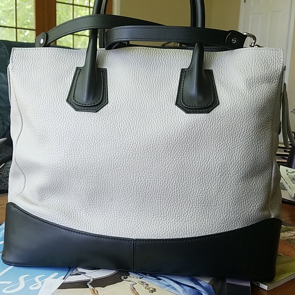 Cuir Rose Large Italian Leather Satchel Crossbody